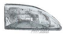 2503 | 1994-1998 FORD MUSTANG RT Headlamp assy composite except Cobra | FO2503130|F4ZZ13008E