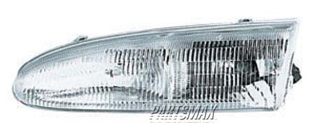 2503 | 1995-1997 FORD CONTOUR RT Headlamp assy composite all | FO2503132|F5RZ13007A