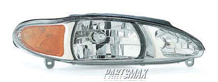 2503 | 1997-2002 FORD ESCORT RT Headlamp assy composite 4dr sedan/4dr wagon | FO2503137|XS4Z13008AA