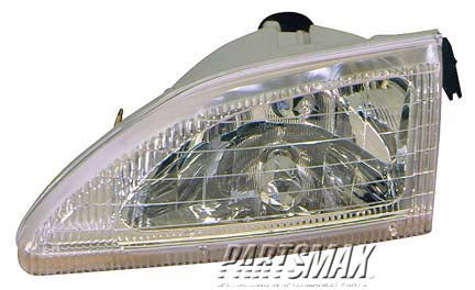 1160 | 1994-1998 FORD MUSTANG RT Headlamp assy composite Cobra | FO2503161|F4ZZ13008C