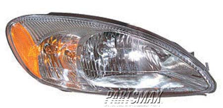 2503 | 2004-2006 FORD TAURUS RT Headlamp assy composite w/o bulbs or harness | FO2503169|1F1Z13008AA