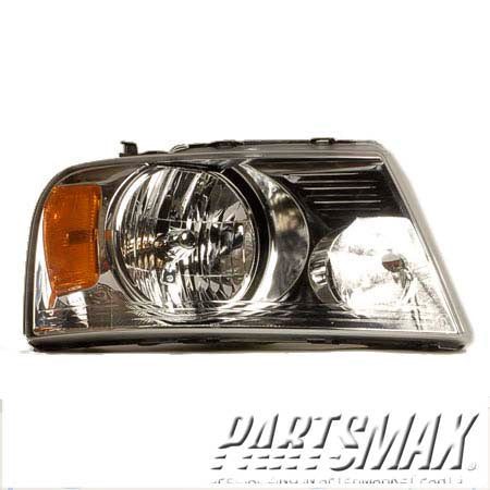2503 | 2004-2008 FORD F-150 RT Headlamp assy composite w/Chrome Trim | FO2503201|7L3Z13008FA
