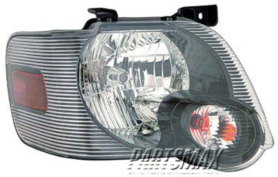 1160 | 2006-2010 FORD EXPLORER RT Headlamp assy composite w/smoke lens | FO2503230|8L2Z13008A