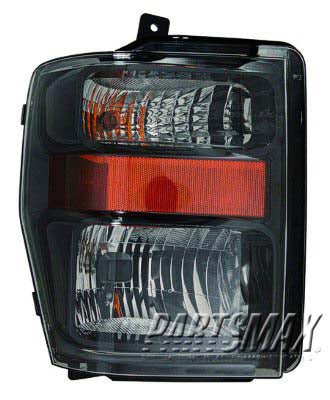 2503 | 2008-2010 FORD F-350 SUPER DUTY RT Headlamp assy composite HARLEY-DAVIDSON; Aero Style | FO2503285|8C3Z13008A
