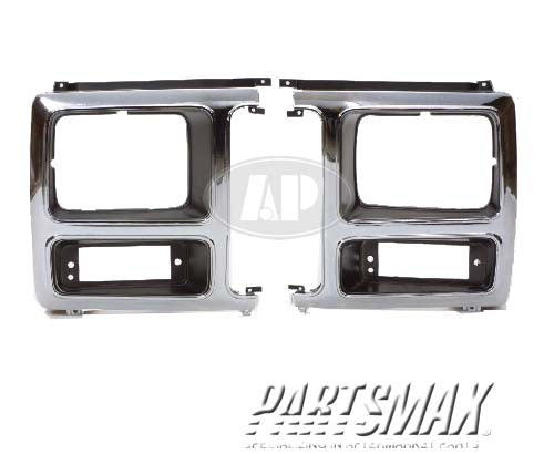 2512 | 1982-1986 FORD BRONCO LT Headlamp door w/bright grille | FO2512135|E2TZ13064B