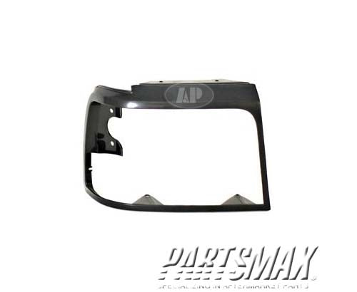 2513 | 1992-1996 FORD F-150 RT Headlamp door bLightning; black - paint to match | FO2513135|F3TZ13064AAA