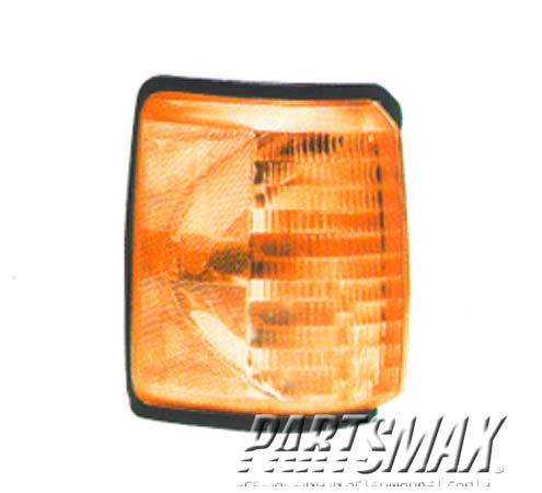 2521 | 1987-1991 FORD BRONCO RT Parklamp assy w/o Black & Chrome Trim | FO2521105|E9TZ13200D