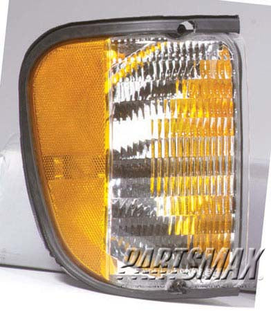 2521 | 1992-2002 FORD E-250 ECONOLINE RT Parklamp assy park/side marker combination; to 12/2/02; w/o bulbs or sockets | FO2521122|F2UZ13200A