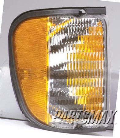 2521 | 1992-2002 FORD E-150 ECONOLINE RT Parklamp assy park/side marker combination; to 12/2/02; w/o bulbs or sockets | FO2521122|F2UZ13200A