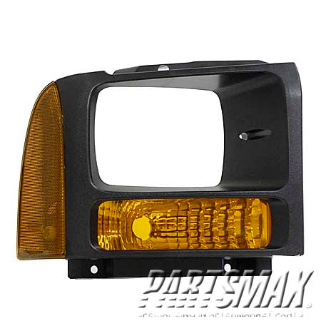 2521 | 2005-2005 FORD F-250 SUPER DUTY RT Parklamp assy all; w/o Bulbs & Sockets; Grey Bezel | FO2521182|5C3Z13200AAA