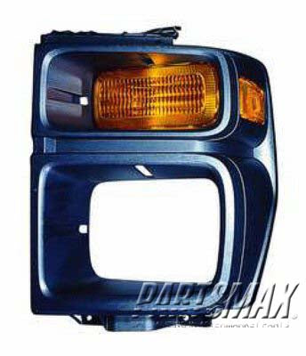 2524 | 2008-2013 FORD E-250 LT Parklamp lens w/Sealed Beam H/Lamps | FO2524103|8C2Z13201B