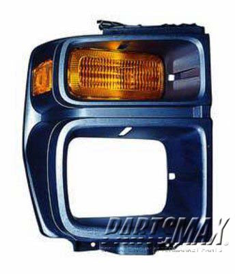 2525 | 2008-2013 FORD E-250 RT Parklamp lens w/Sealed Beam H/Lamps | FO2525103|8C2Z13200B