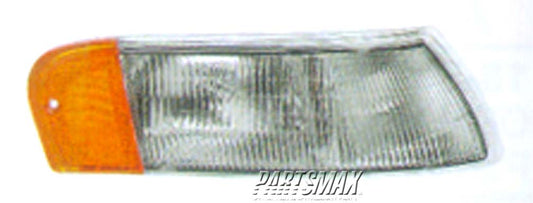 2551 | 1992-1995 MERCURY SABLE RT Front marker lamp assy all | FO2551121|F2DZ15A201C