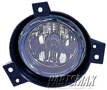 1570 | 2001-2003 FORD RANGER RT Fog lamp assy w/factory installed lamps; included w/valance panel assembly | FO2593184|1L5Z15200CA