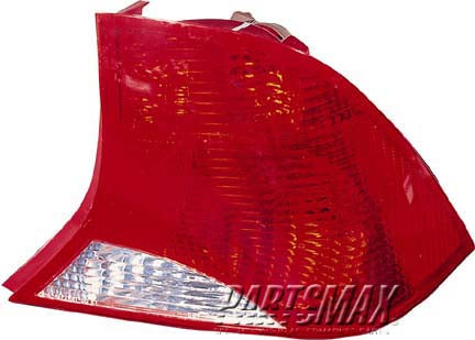 2800 | 2000-2001 FORD FOCUS LT Taillamp assy 4dr sedan; w/o bulb or socket; to 1/22/01; 3-bulb lamp | FO2800153|2S4Z13405AA