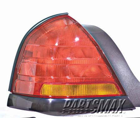 2800 | 2001-2005 FORD CROWN VICTORIA LT Taillamp assy w/Sport package; black - paint to match | FO2800175|3W7Z13405AAE