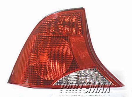 2800 | 2001-2002 FORD FOCUS LT Taillamp assy 4dr sedan; w/o bulb or socket; from 1/23/01; 2-bulb lamp | FO2800177|1S4Z13405BA