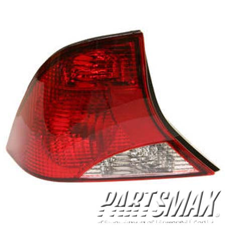 2800 | 2003-2004 FORD FOCUS LT Taillamp assy 4dr sedan; w/o bulb or socket; w/black housing | FO2800198|2S4Z13405AB