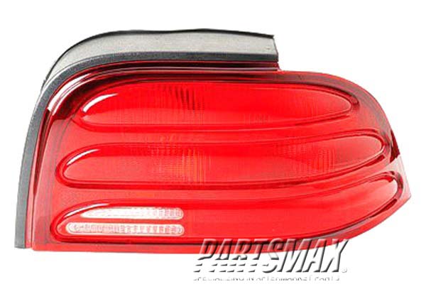 2801 | 1994-1995 FORD MUSTANG RT Taillamp assy w/o bulbs or harness; white - paint to match | FO2801157|F4ZZ13404G