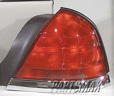 2801 | 1999-2000 FORD CROWN VICTORIA RT Taillamp assy w/2 bulb lamp; w/bright molding | FO2801176|XW7Z13404BA