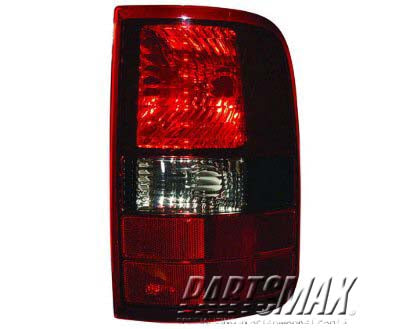 2080 | 2005-2006 FORD F-150 RT Taillamp assy w/harley davidson model; black; w/styleside; from 8-9-05 | FO2801200|6L3Z13404AA