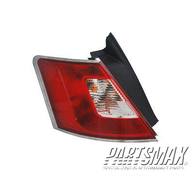 2818 | 2010-2012 FORD TAURUS LT Taillamp lens/housing LIMITED; w/Chrome Trim | FO2818141|BG1Z13405A