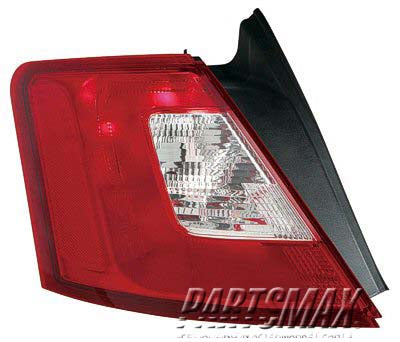 2818 | 2010-2012 FORD TAURUS LT Taillamp lens/housing SE|SEL; w/o Chrome Trime | FO2818149|AG1Z13405E