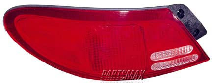 2819 | 1999-2001 FORD ESCORT RT Taillamp lens/housing 4dr sedan | FO2819101|FO2819101
