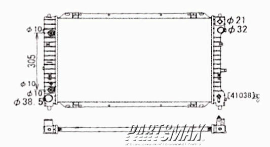 3010 | 2001-2007 FORD ESCAPE Radiator assembly w/V6 engine | FO3010138|H2MZ8005P