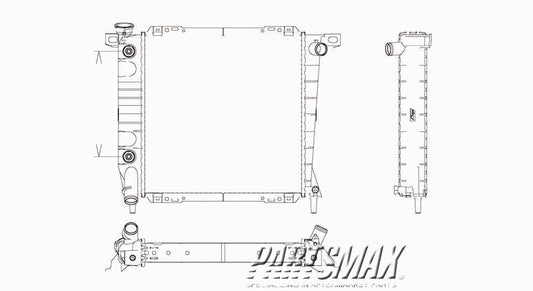 3010 | 1991-1994 FORD EXPLORER Radiator assembly w/auto trans; w/air cond | FO3010163|FOTZ8005EA