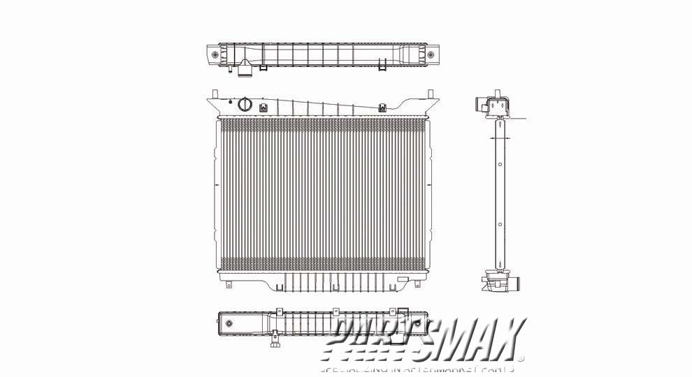 3010 | 2003-2006 FORD EXPEDITION Radiator assembly all | FO3010242|2L1Z8005DD