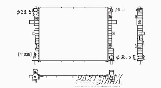 3010 | 2003-2005 LINCOLN TOWN CAR Radiator assembly all | FO3010245|H2MZ8005Z