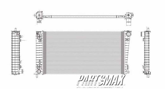 3010 | 2005-2006 FORD F-150 Radiator assembly w/V8 engine; w/heavy duty cooling; from 11/30/04 | FO3010265|5L3Z8005EB