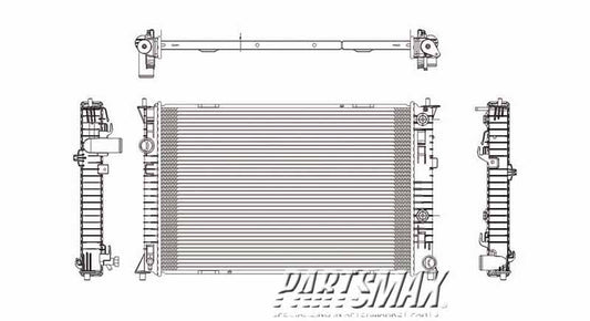 3010 | 2006-2009 MERCURY MILAN Radiator assembly 2.3L w/auto trans; 3.0L | FO3010272|6E5Z8005C