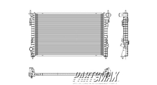 3010 | 2009-2012 LINCOLN MKS Radiator assembly w/o towing package | FO3010275|7T4Z8005B