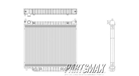 3010 | 2008-2014 FORD E-250 Radiator assembly 5.4L; From 12-3-07 | FO3010284|9C2Z8005E
