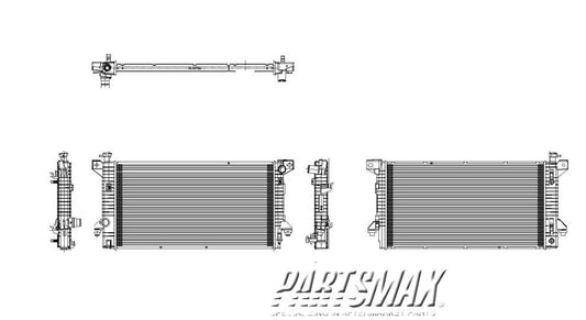 3010 | 2009-2010 FORD F-150 Radiator assembly 4.6L/5.4L; Standard Duty Cooling | FO3010287|9L3Z8005A