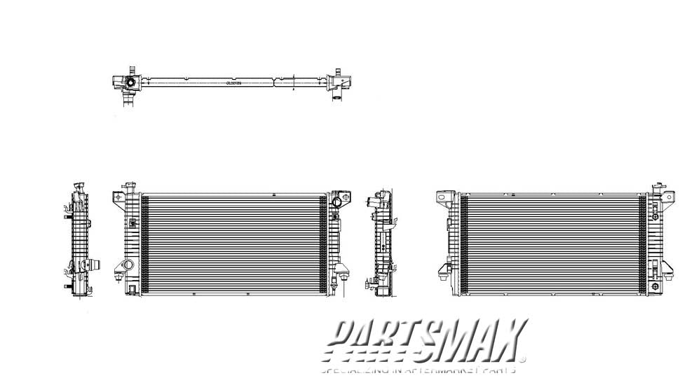 3010 | 2009-2014 LINCOLN NAVIGATOR Radiator assembly  | FO3010288|CL1Z8005A