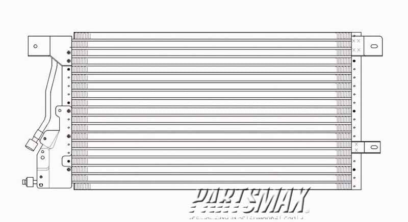 3030 | 1997-2006 MERCURY SABLE Air conditioning condenser all | FO3030120|1F1Z19712AC