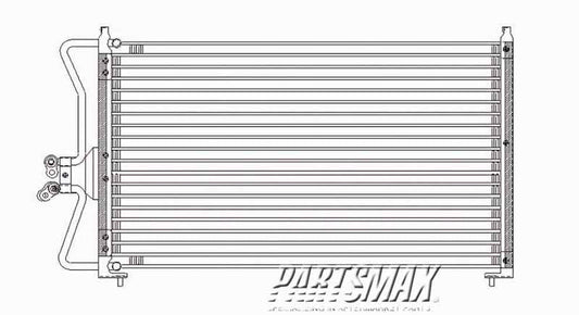 3030 | 2001-2004 FORD ESCAPE Air conditioning condenser all | FO3030136|6L8Z19712EB