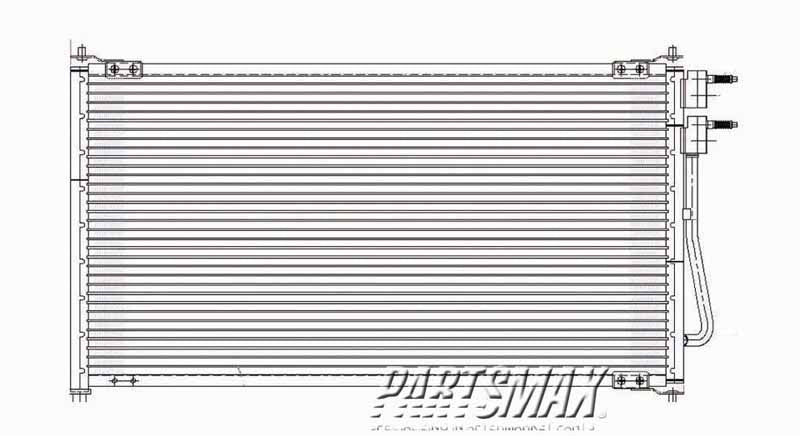 3030 | 2005-2005 FORD FOCUS Air conditioning condenser from 5/19/04 | FO3030197|5S4Z19712AA