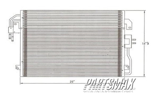 3030 | 2008-2008 FORD ESCAPE Air conditioning condenser w/auto trans | FO3030213|8L8Z19712J