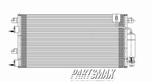 2910 | 2008-2011 FORD FOCUS Air conditioning condenser w/manual trans | FO3030219|AS4Z19712B