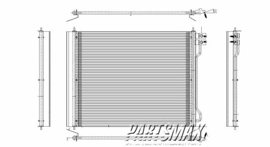 3030 | 2008-2014 FORD E-450 SUPER DUTY Air conditioning condenser 4.6L/5.4L/6.8L | FO3030220|9C2Z19712B