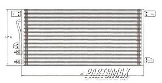 3030 | 2008-2010 FORD F-350 SUPER DUTY Air conditioning condenser 6.4L; Diesel Engine | FO3030227|7C3Z19712A