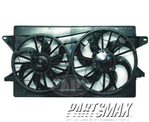 3115 | 1999-2003 FORD WINDSTAR Radiator cooling fan assy dual fan assy | FO3115111|XF2Z8C607AB