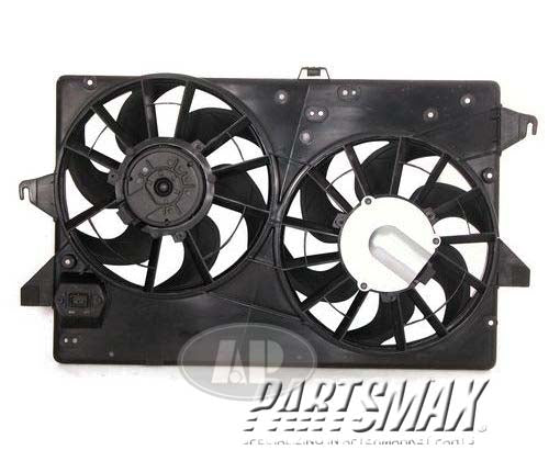 3115 | 1995-2000 MERCURY MYSTIQUE Radiator cooling fan assy w/4cyl engine; w/dual fan assembly | FO3115115|F8RZ8C607GE