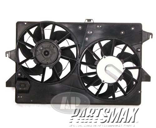 3115 | 1995-2000 FORD CONTOUR Radiator cooling fan assy w/4cyl engine; w/dual fan assembly | FO3115115|F8RZ8C607GE