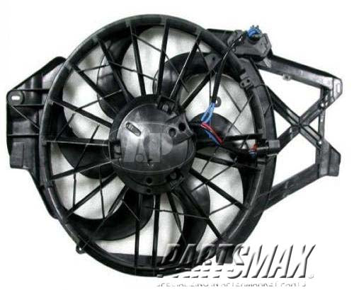 3115 | 2001-2004 FORD MUSTANG Radiator cooling fan assy w/4.6L V8 engine | FO3115120|3R3Z8C607AA