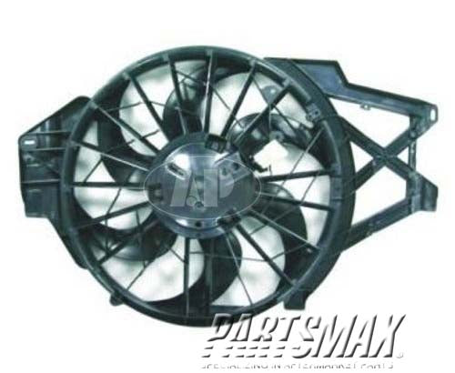 3115 | 1999-2004 FORD MUSTANG Radiator cooling fan assy w/3.8L V6 engine | FO3115131|3R3Z8C607A